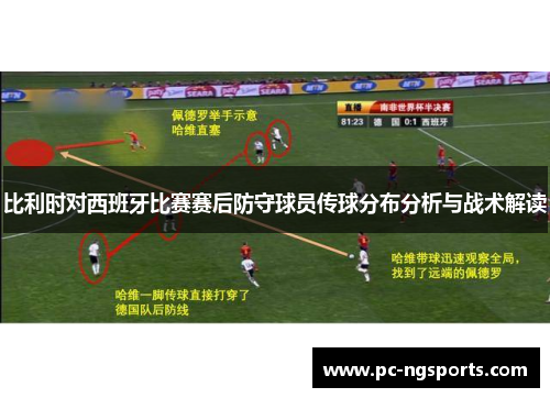 比利时对西班牙比赛赛后防守球员传球分布分析与战术解读